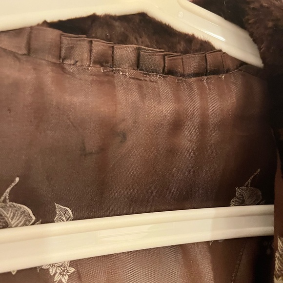 Sheared Vintage fur coat with mink collar - Picture 6 of 6